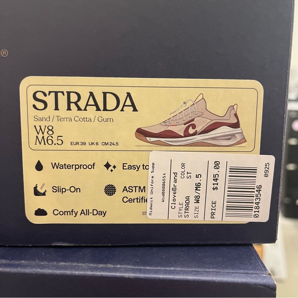 NIB Clove Strada Sneaker In Sand and Terra Cotta Multi Sizes - Picture 11 of 16